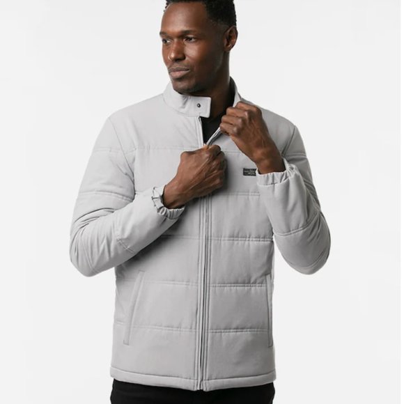 Travis Mathew Other - NWT TRAVIS MATHEW Interlude Puffer Jacket Heather Sleet Gray Small